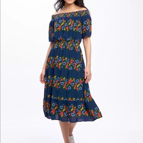 Old Navy Dresses & Skirts - ⭐️Off the shoulder midi dress